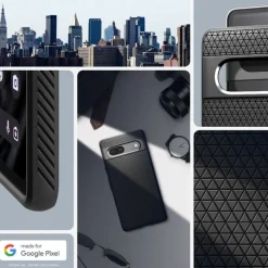 Etui Spigen Liquid Air Google Pixel 7A Matte Black Case