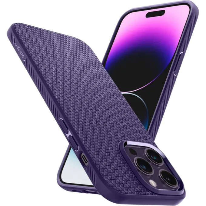 Etui Spigen Liquid Air iPhone 14 Pro Deep Purple Case