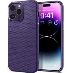 Etui Spigen Liquid Air iPhone 14 Pro Deep Purple Case