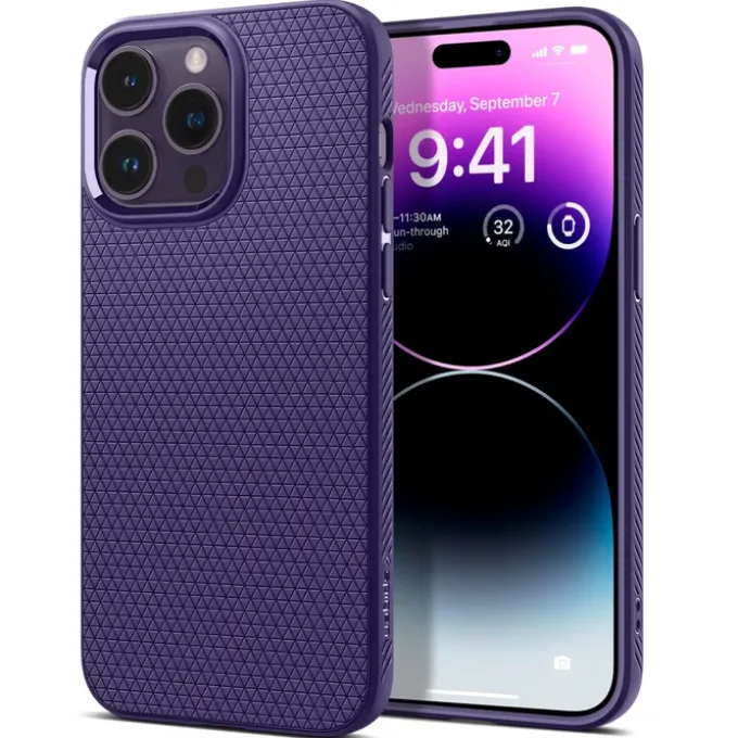 Etui Spigen Liquid Air iPhone 14 Pro Deep Purple Case