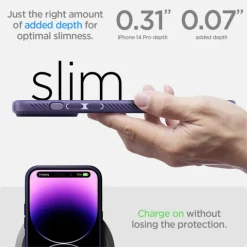 Etui Spigen Liquid Air iPhone 14 Pro Deep Purple Case