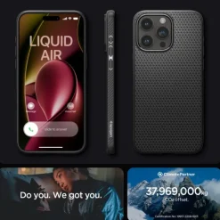 Etui Spigen Liquid Air iPhone 15 Pro Max Matte Black