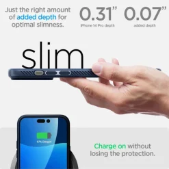 Etui Spigen Liquid Air iPhone 14 Pro Navy Blue
