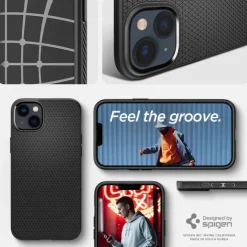 Etui Spigen Liquid Air iPhone 14 Plus Navy Blue Niebieski Case