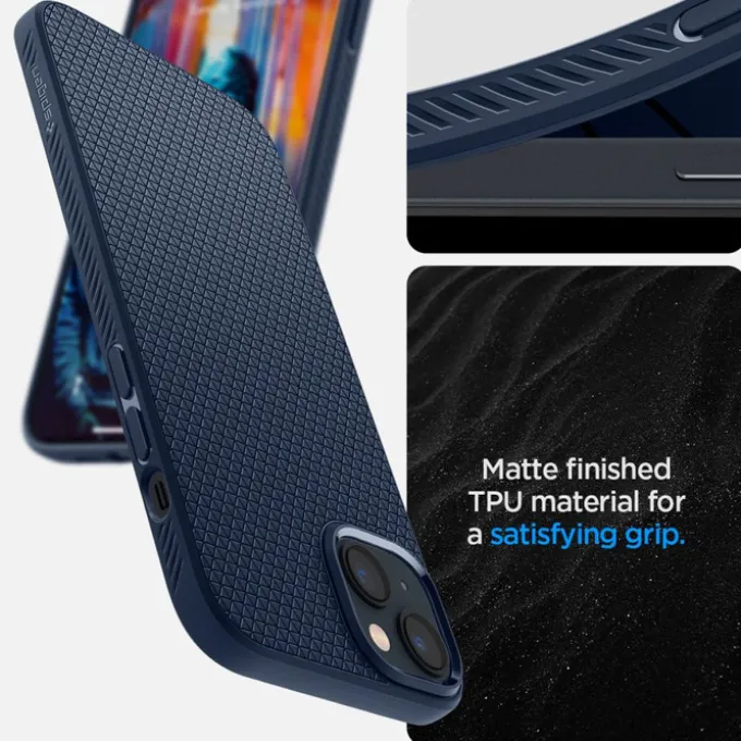 Etui Spigen Liquid Air iPhone 14 Plus Navy Blue