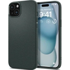 Etui Spigen Liquid Air iPhone 15 Abyss Green Case