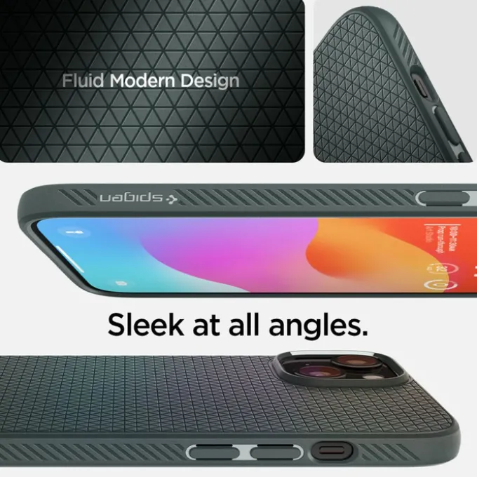 Etui Spigen Liquid Air iPhone 15 Abyss Green Case