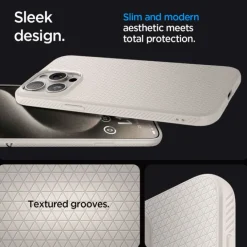 Etui Spigen Liquid Air iPhone 15 Pro Natural Titanium