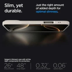 ETUI SPIGEN LIQUID AIR IPHONE 16 PRO MAX NATURAL TITANIUM