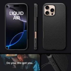 ETUI SPIGEN LIQUID AIR IPHONE 16 PRO MAX MATTE BLACK