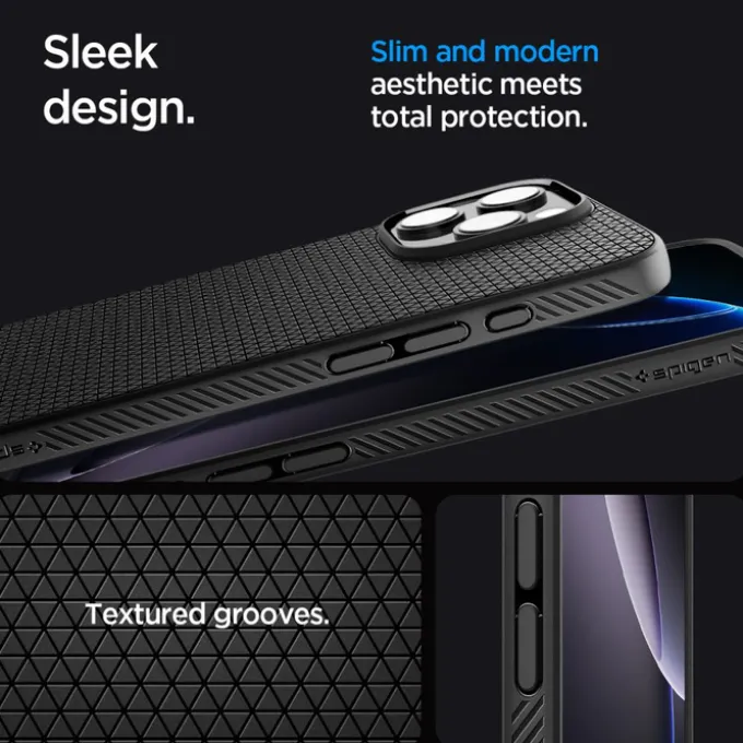 ETUI SPIGEN LIQUID AIR IPHONE 16 PRO MAX MATTE BLACK