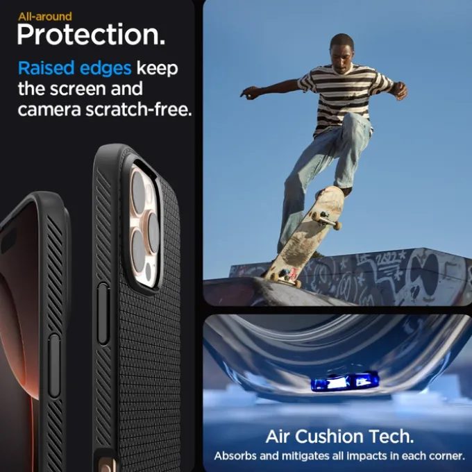 ETUI SPIGEN LIQUID AIR IPHONE 16 PRO MAX MATTE BLACK