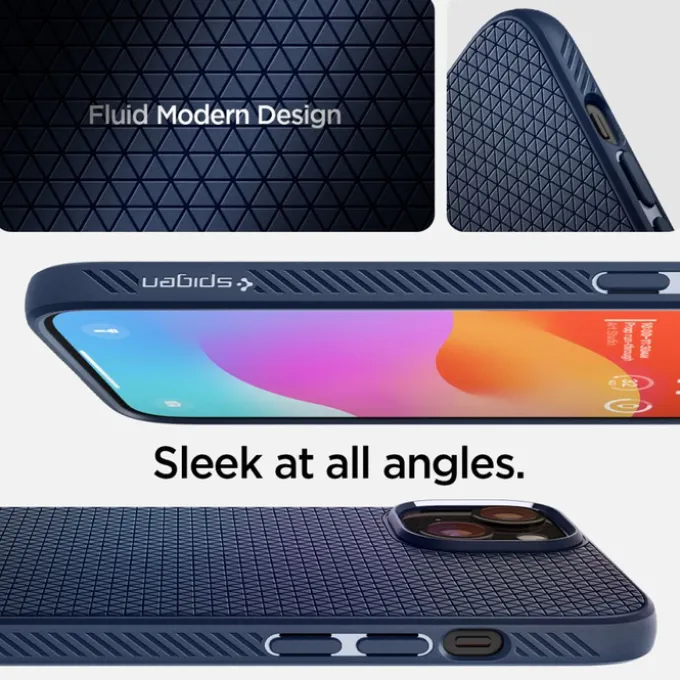 Etui Spigen Liquid Air iPhone 15 Navy Blue Case