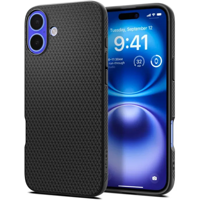 Etui SPIGEN LIQUID AIR IPHONE 16 PLUS MATTE BLACK