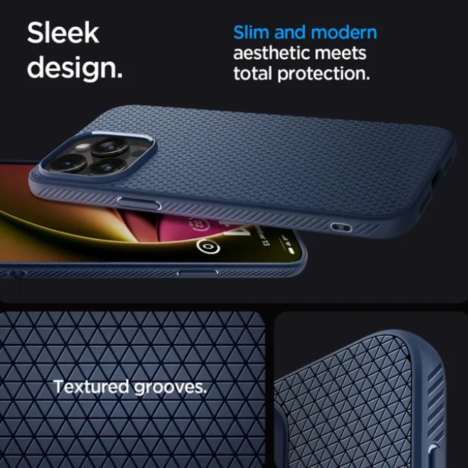 Etui Spigen Liquid Air iPhone 15 Pro Navy Blue Case