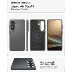 ETUI SPIGEN LIQUID AIR MAG SAMSUNG GALAXY S26 MAGSAFE MARBLE GREY