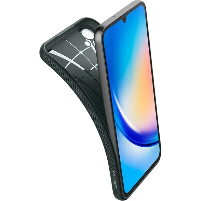 Etui SPIGEN Liquid Air Samsung A34 5g Abyss Green Zielony Case