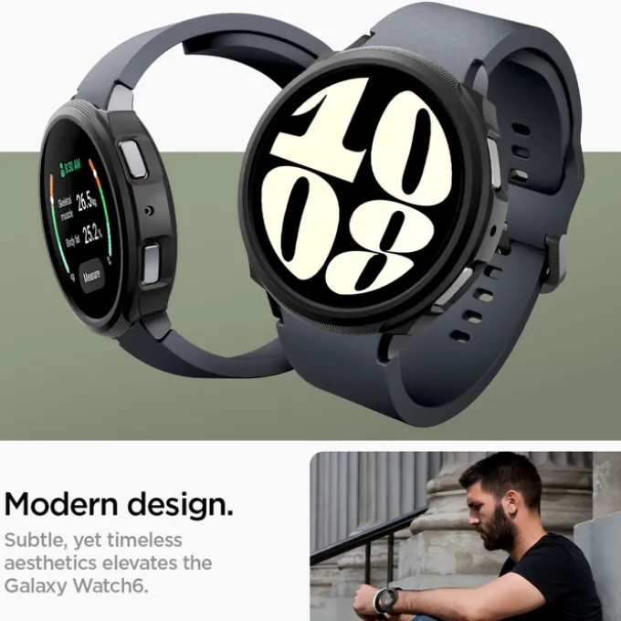 Etui Spigen Liquid Air Samsung Galaxy Watch 6 (40 MM) Matte Black Case