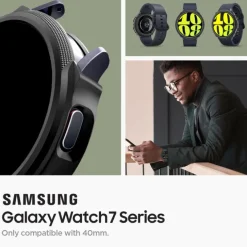 ETUI SPIGEN LIQUID AIR SAMSUNG GALAXY WATCH 7 (40 MM) MATTE BLACK