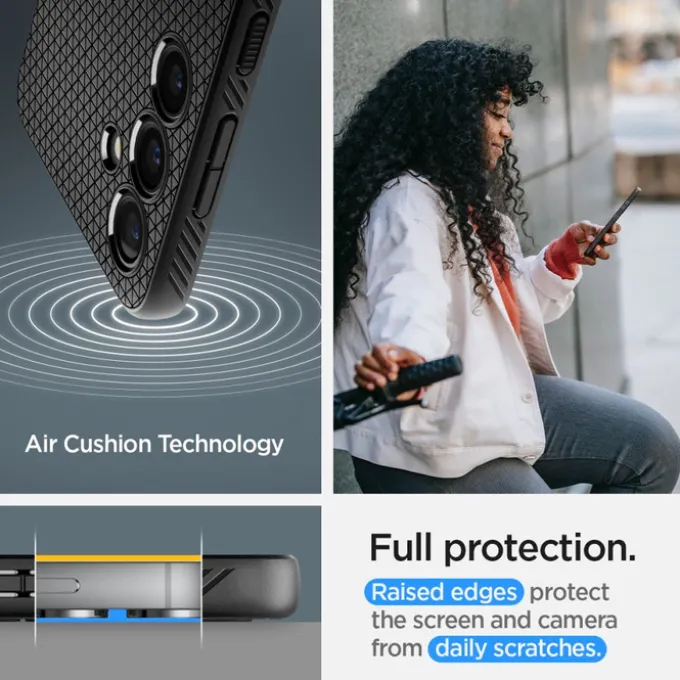 Etui Spigen Liquid Air Samsung Galaxy S24 Matte Black Case