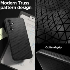 Etui SPIGEN Liquid Air Samsung A54 5g Matte Black Czarny Case