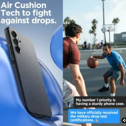 Etui SPIGEN Liquid Air Samsung A54 5g Matte Black Czarny Case
