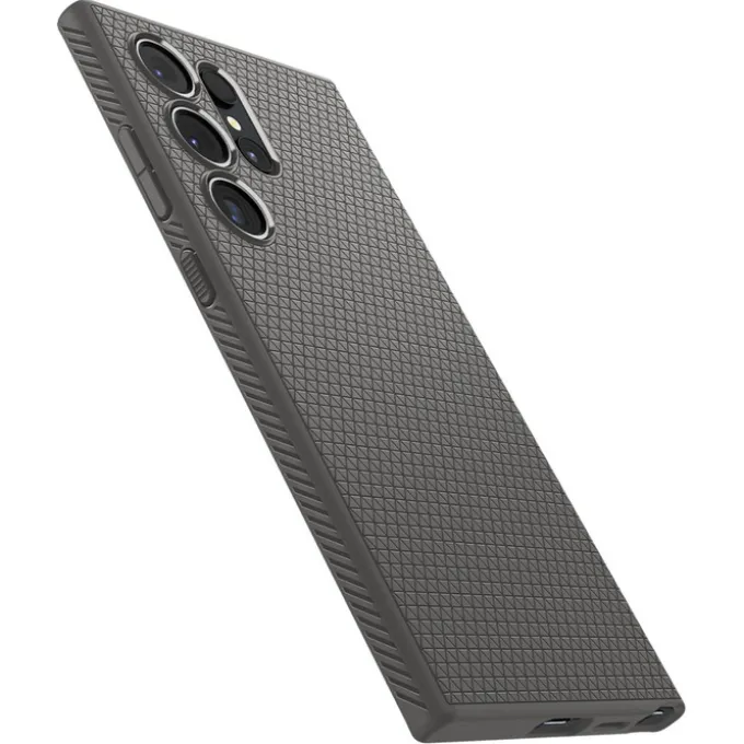 Etui Spigen Liquid Air Samsung Galaxy S24 Ultra Marble Grey Case