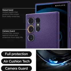 Etui Spigen Liquid Air Samsung Galaxy S24 Ultra Deep Purple Case