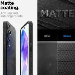 Etui Spigen Liquid Air Samsung Galaxy A55 5g Matte Black Case