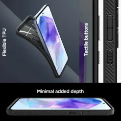 Etui Spigen Liquid Air Samsung Galaxy A55 5g Matte Black Case