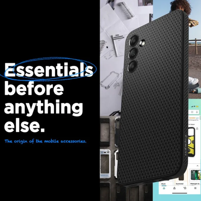 Etui Spigen Liquid Air Samsung Galaxy A15 4g / 5g Matte Black Case