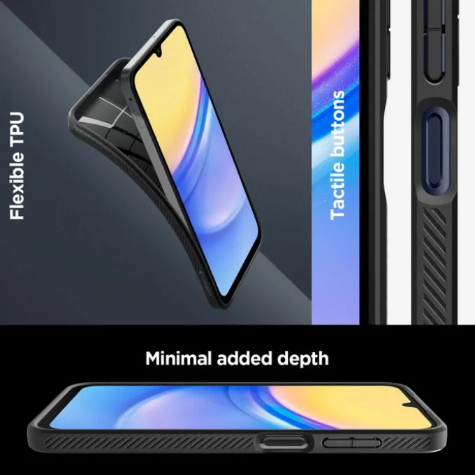 Etui Spigen Liquid Air Samsung Galaxy A15 4g / 5g Matte Black Case