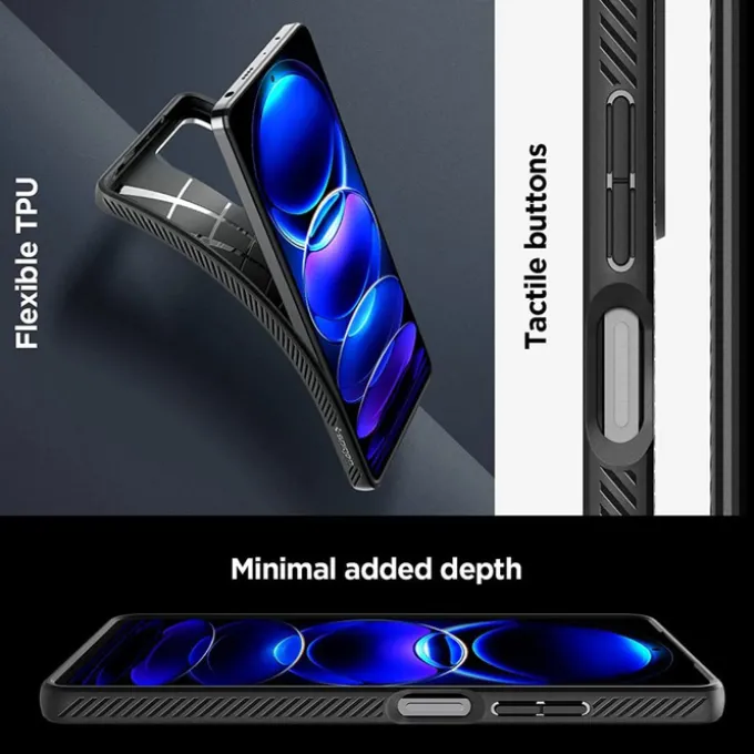 Etui Spigen Liquid Air Xiaomi Redmi Note 12 Pro 5G / Poco X5 Pro 5G Matte Black