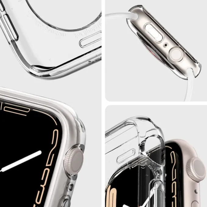 Etui SPIGEN Liquid Crystal Apple Watch 9 8 7 6 SE 2022 44mm 45 mm Przezroczyste