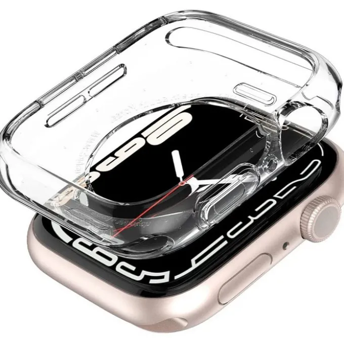 Etui SPIGEN Liquid Crystal Apple Watch 9 8 7 6 SE 2022 44mm 45 mm Przezroczyste