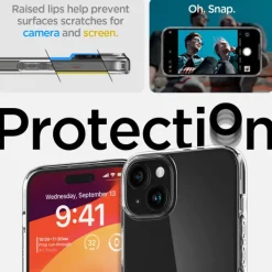 Etui Spigen Liquid Crystal iPhone 15 Crystal Clear Case