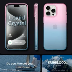 Etui Spigen Liquid Crystal iPhone 15 Pro Gradation Pink Case