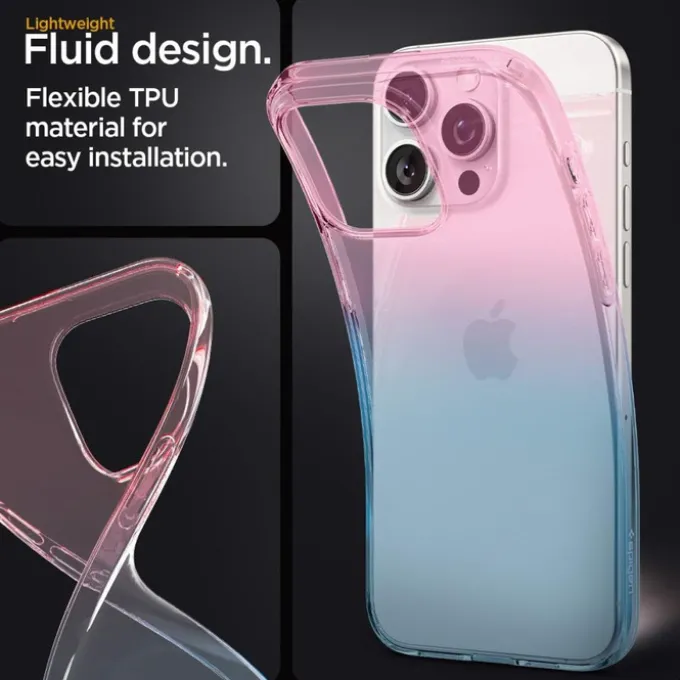 Etui Spigen Liquid Crystal iPhone 15 Pro Gradation Pink Case