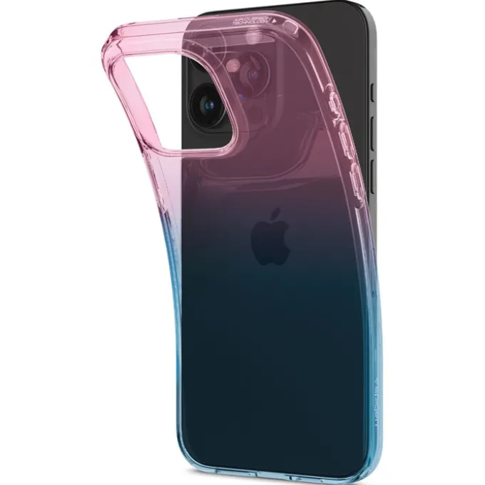Etui Spigen Liquid Crystal iPhone 15 Pro Gradation Pink Case