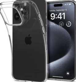 Etui Spigen Liquid Crystal iPhone 15 Pro Crystal Clear