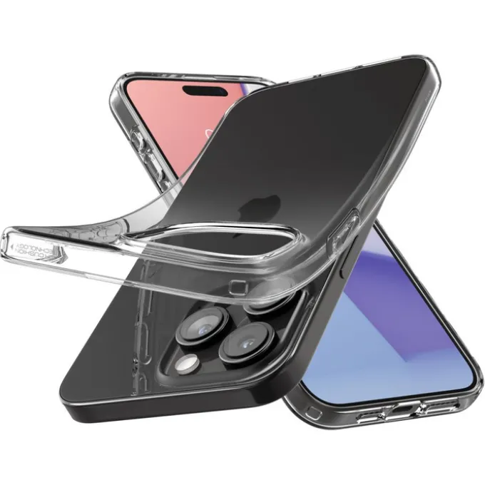 Etui Spigen Liquid Crystal iPhone 15 Pro Crystal Clear