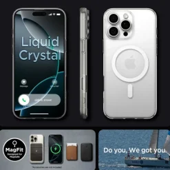 ETUI SPIGEN LIQUID CRYSTAL MAG MAGSAFE IPHONE 16 PRO MAX CLEAR