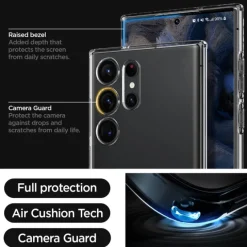 Etui Spigen Liquid Crystal Samsung S23 Ultra Crystal Clear Przezroczysty Case
