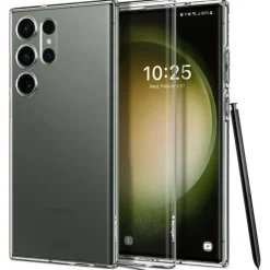 Etui Spigen Liquid Crystal Samsung S23 Ultra Crystal Clear Przezroczysty Case