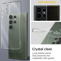 Etui Spigen Liquid Crystal Samsung S23 Ultra Crystal Clear Przezroczysty Case
