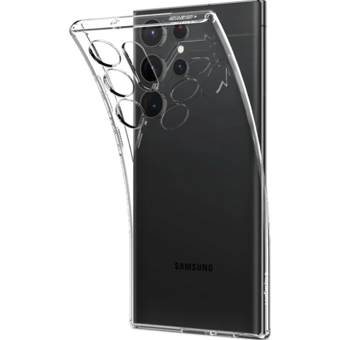 Etui Spigen Liquid Crystal Samsung S23 Ultra Crystal Clear Przezroczysty Case