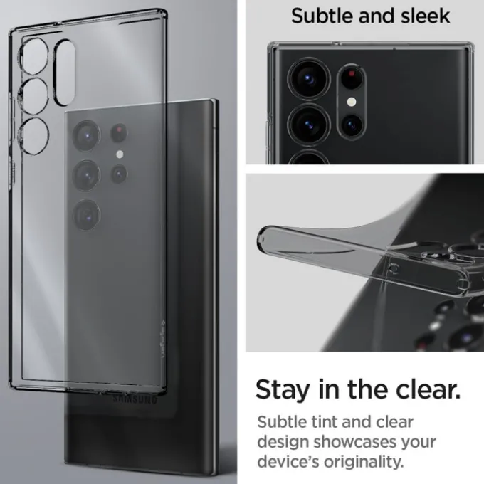 Etui Spigen Liquid Crystal Samsung S23 Ultra Space Crystal Przezroczysty Case