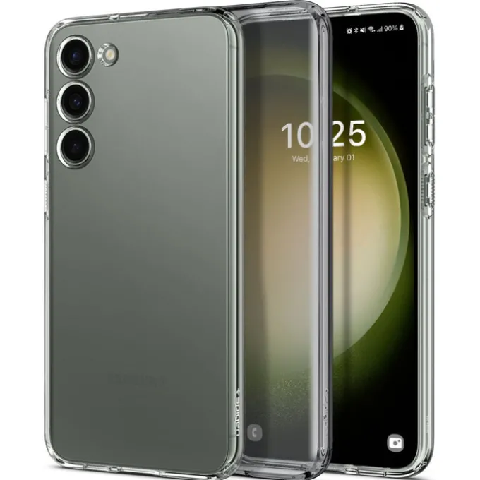 Etui Spigen Liquid Crystal Samsung S23 Crystal Clear Przezroczysty Case
