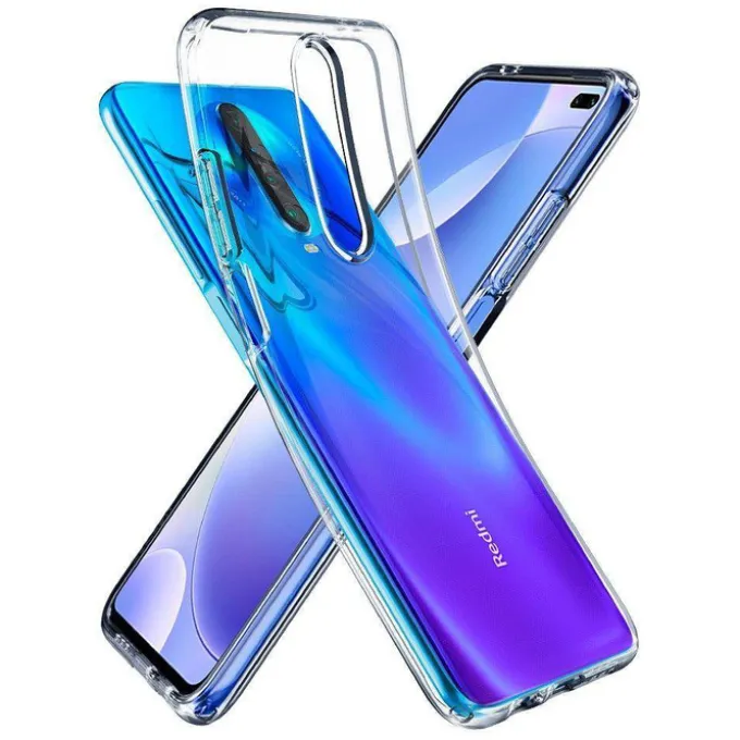 Etui SPIGEN Liquid Crystal Xiaomi Poco X2 / Redmi K30 Clear Przeźroczyste Case