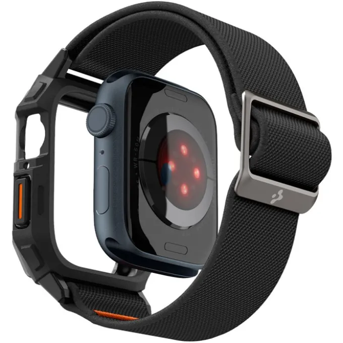Etui SPIGEN LITE FIT ”PRO” APPLE WATCH 4 / 5 / 6 / 7 / 8 / 9 / SE (44 / 45 MM) MATTE BLACK